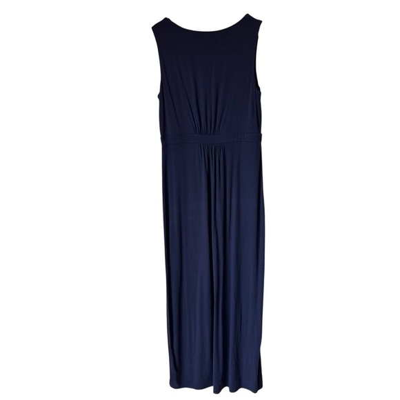 Joules Floral Sleeveless Lia Navy Cotton Maxi Dress, 8 - Picture 7 of 9